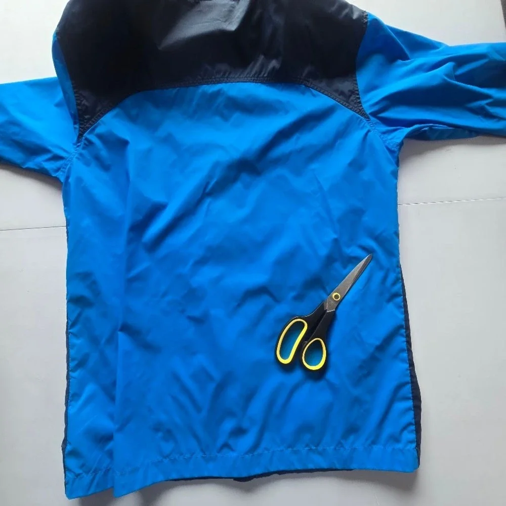 Columbia‎ Windbreaker Jacket Kids XL 18/20 Blue Navy Gorpcore Outdoorsy Raincoat